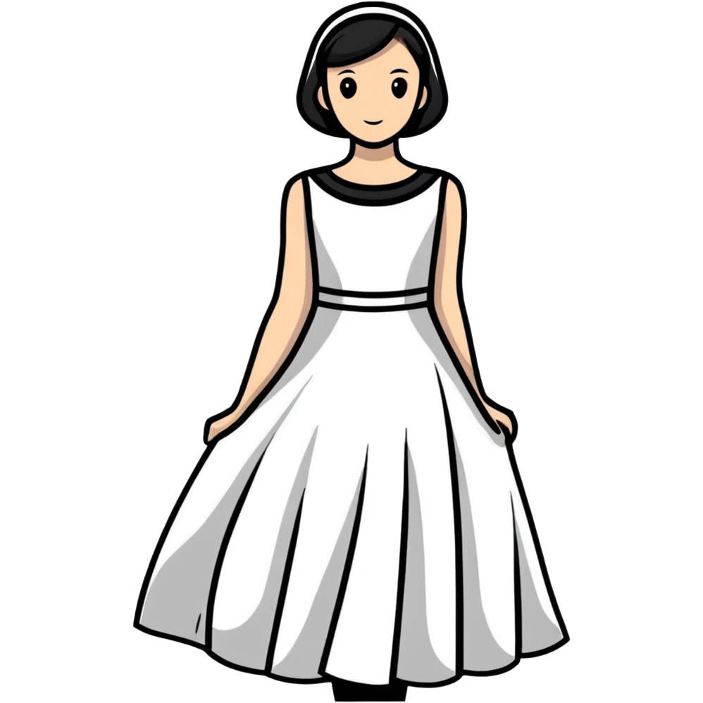 fashionable dress design emoji
