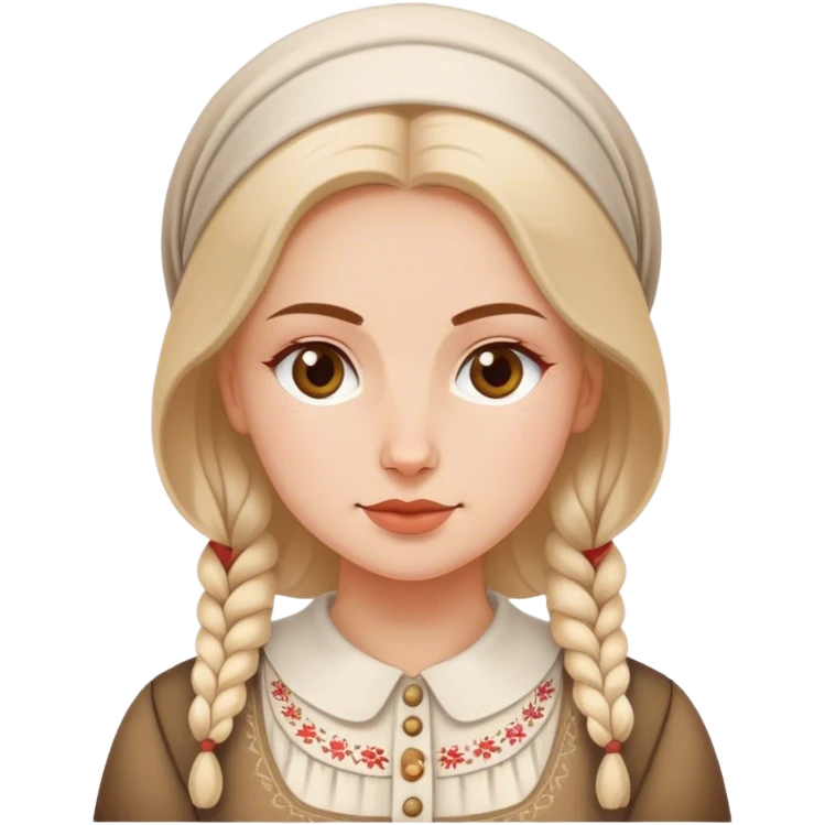 traditional polish european woman simple traditional  emoji