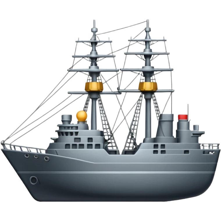 2D Emoji of an frigate emoji