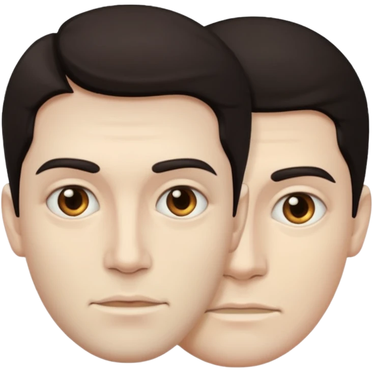 a man with two faces emoji