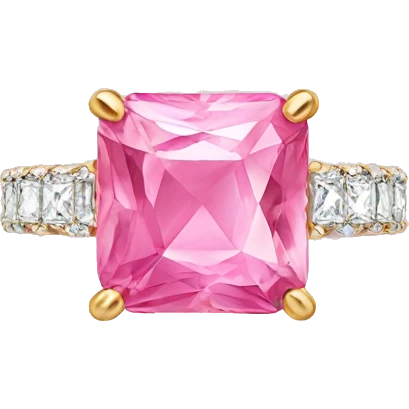 pink ring with square diamond emoji
