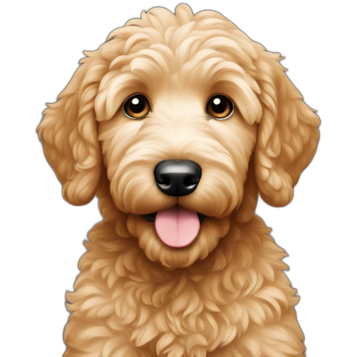 a goldendoodle puppy named biscuit emoji
