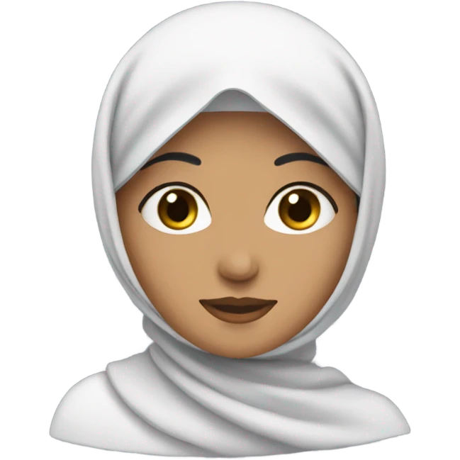 arab woman with black hair and headscarf  emoji