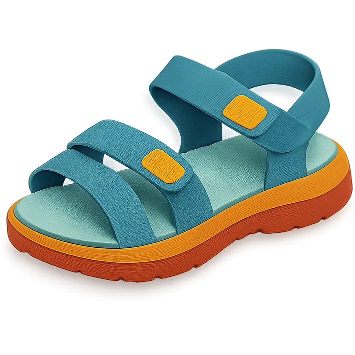 sporty sandals with velcro straps emoji