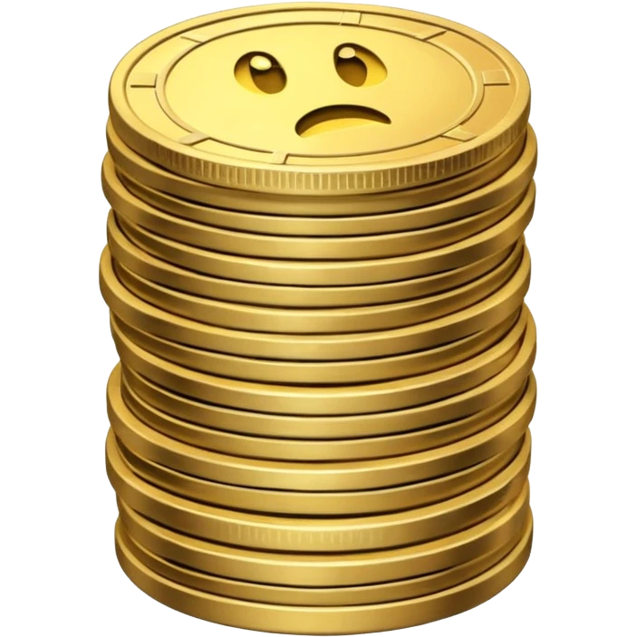 scared coin money emoji