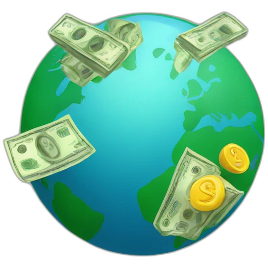 earth money connection emoji