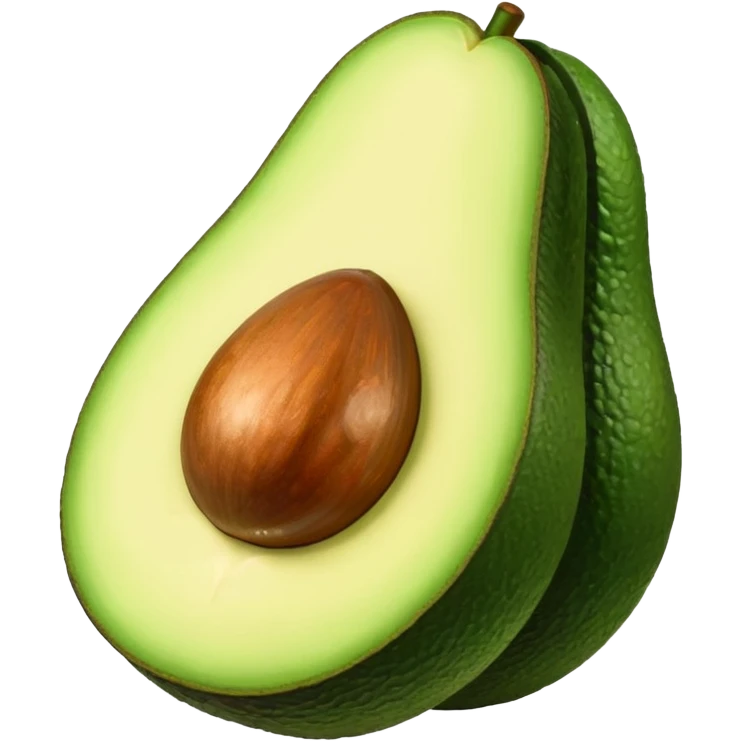 sliced avocado emoji