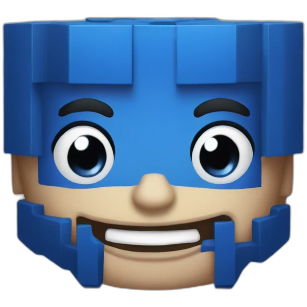evil blue micro block emoji