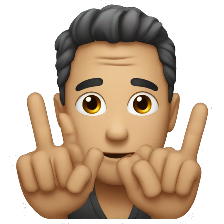 Three fingers  emoji