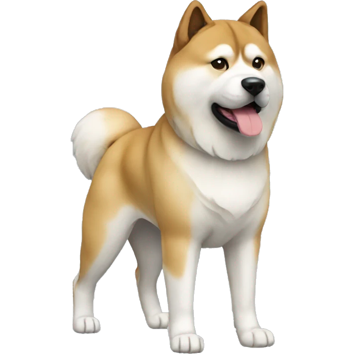 Akita Dog Breed Full Body emoji