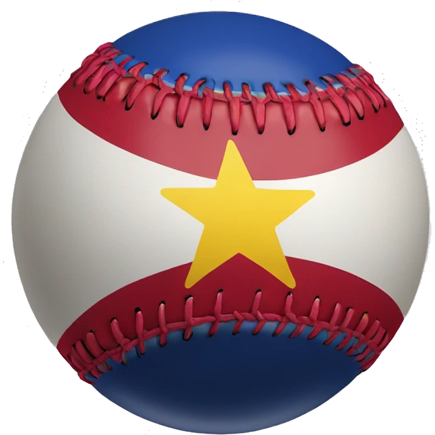 baseball ball with venezuelan flag emoji