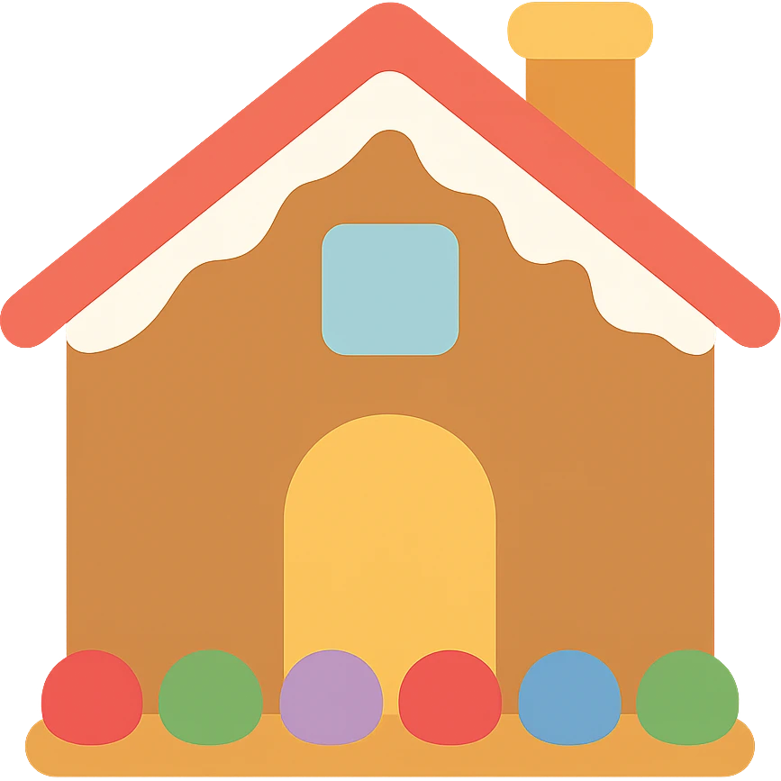 gingerbread house emoji