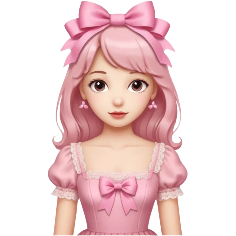 Coquette aesthetic pink emoji