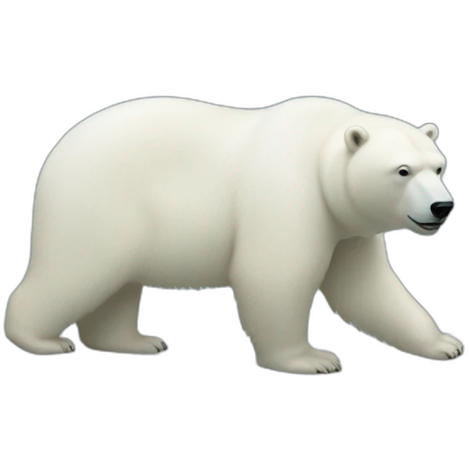 Donald Trump on a polar's bear body emoji