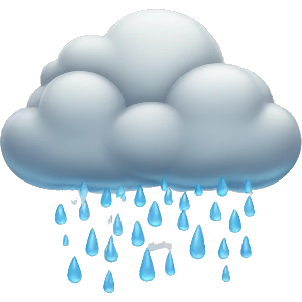 cloud rain emoji