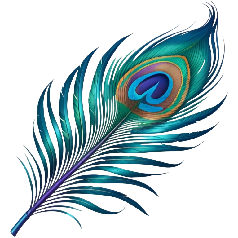 peacock feather emoji