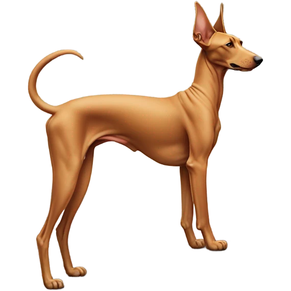 Egyptian pharaoh hound on a mountain top emoji