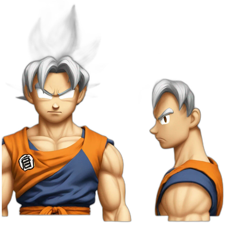 San goku déguisé en akastuki emoji