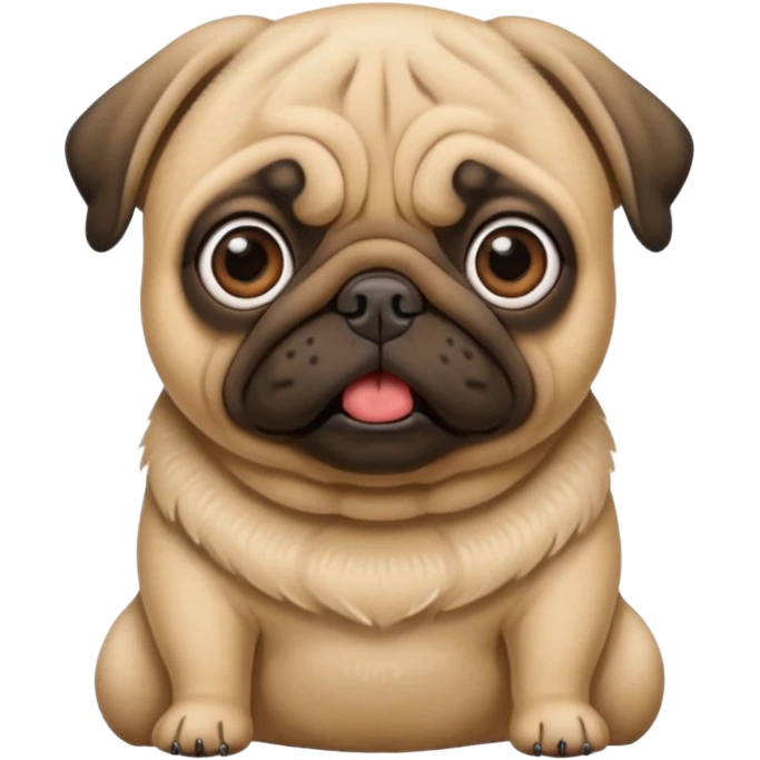 Pug sorprendido  emoji