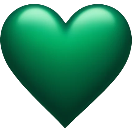 Dark Green Heart emoji