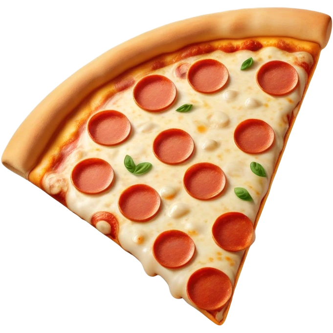 Pizza slice waving emoji