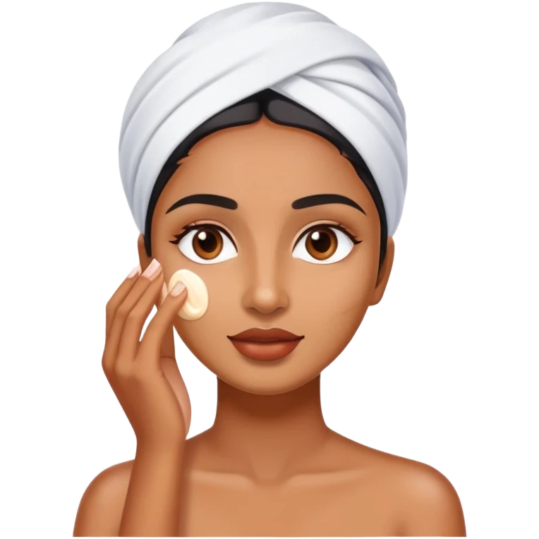 skin care cream application Charithra Chandran emoji