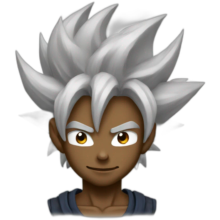 Black goku emoji