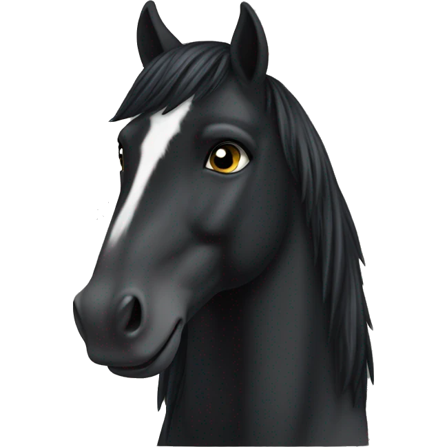 schwarzes Pferd emoji