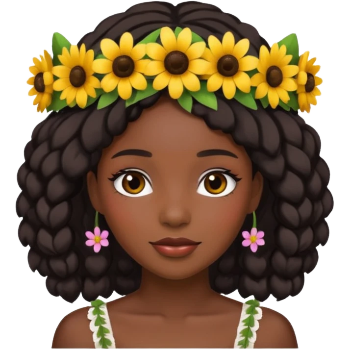 Femme noire belle emoji