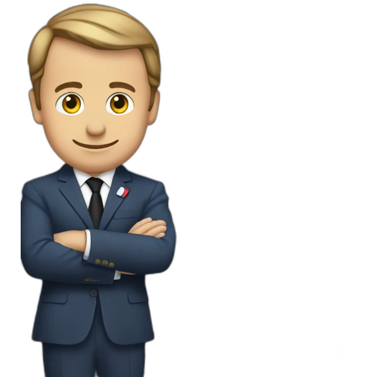 macron sur la tour eiffel emoji
