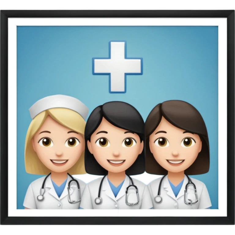 classroom with nurses emoji