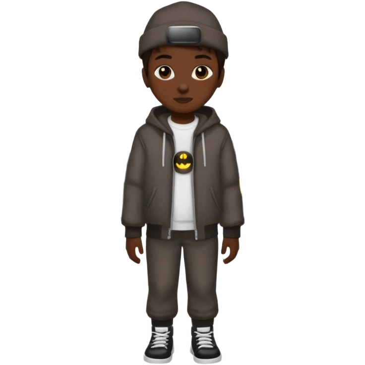 cool street outfit with dark night emoji
