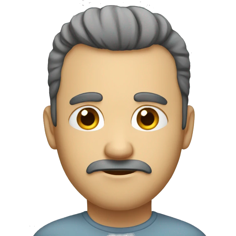a developer men who are suffering hair loss emoji