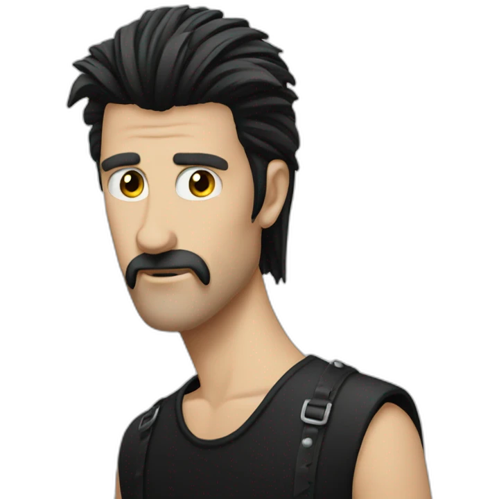 goth mullet emoji