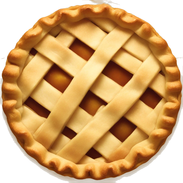 Round apple pie emoji