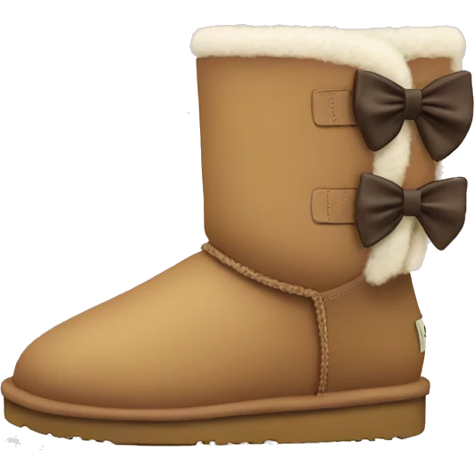 Ugg boots with a bow emoji