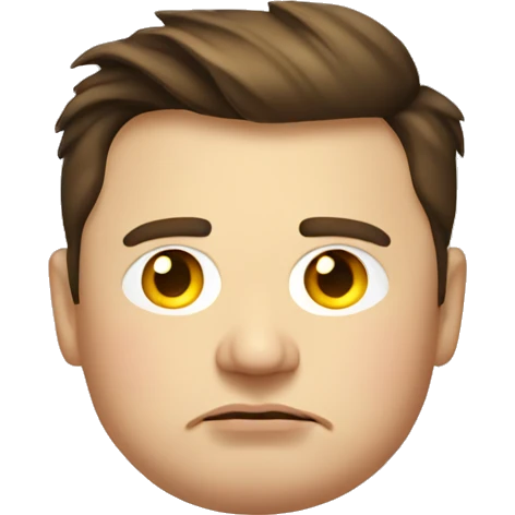 Elon Musk Looking Sad and Fat emoji