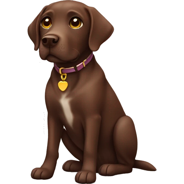 Labrador chocolat  emoji
