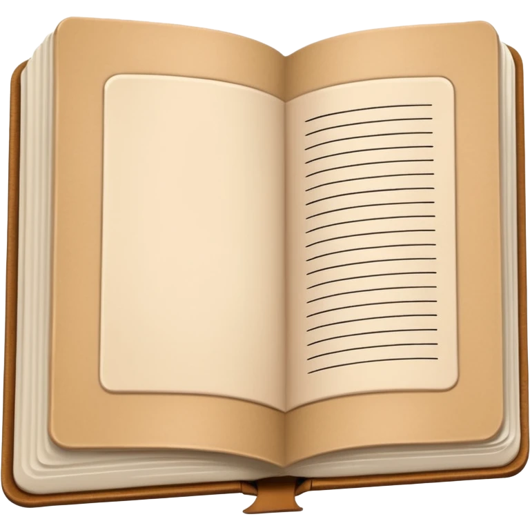 a journal book beige  emoji