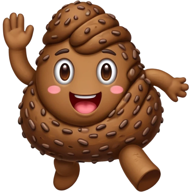 Un caca qui court  emoji