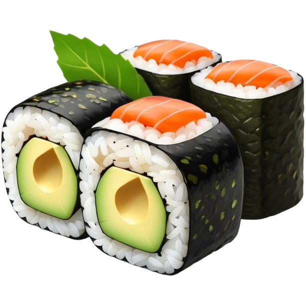 Sushi with avocado  emoji