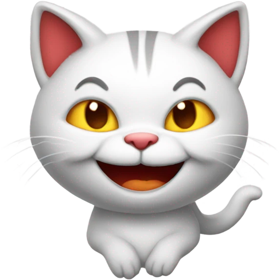 Smiling devil kitty emoji