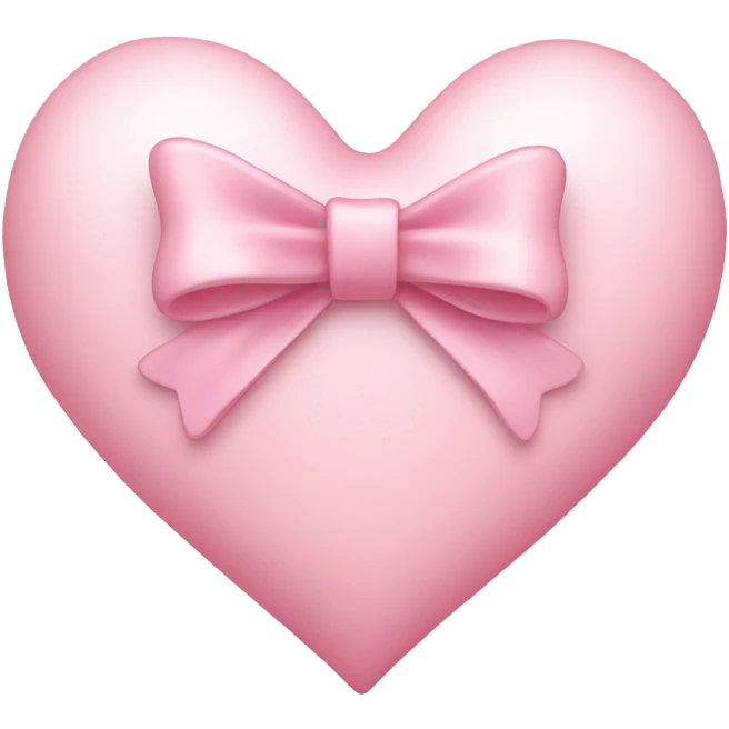 light pink heart with bow emoji