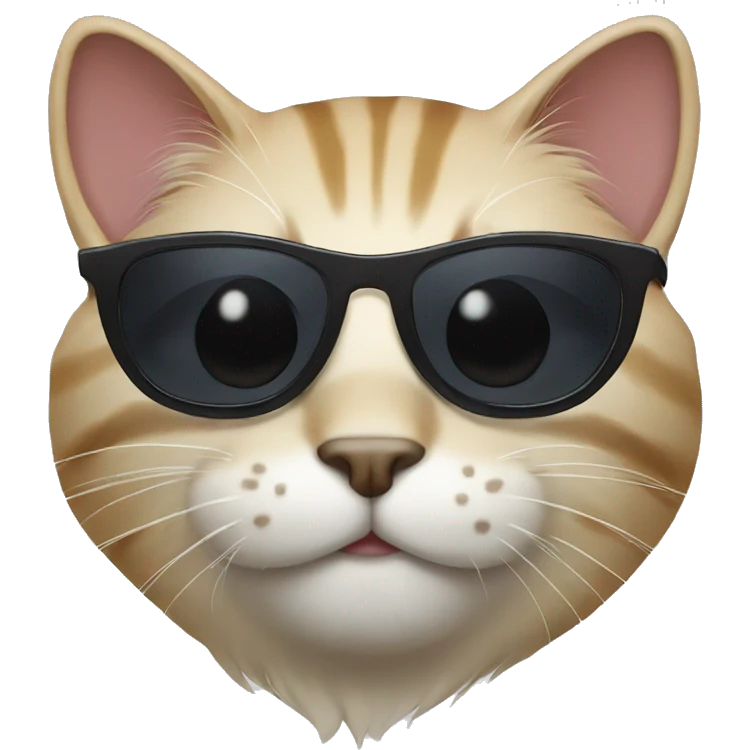 Cat with sunglasses emoji