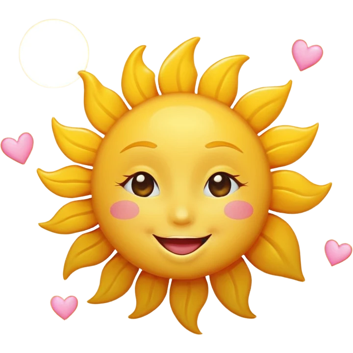 Sun blowing a kiss emoji