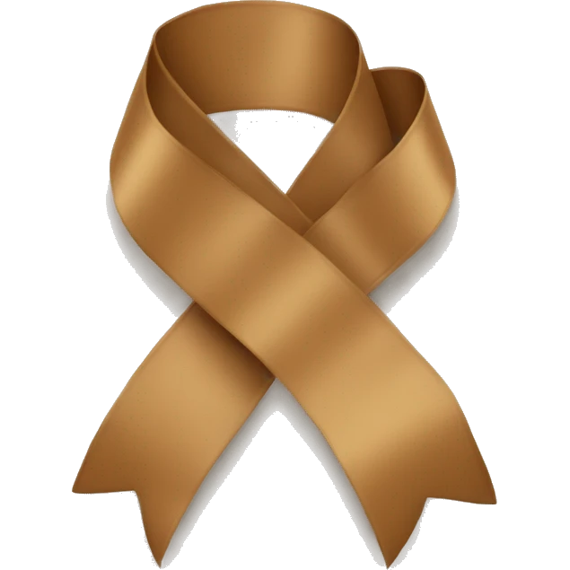 Light brown ribbon emoji