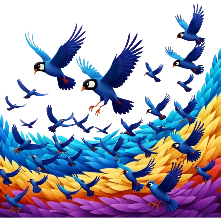 Migration birds movie poster  emoji