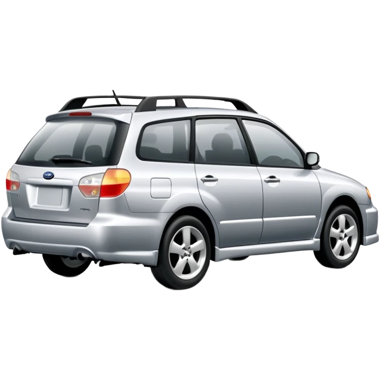 Silver 2006 Subaru Wagon emoji