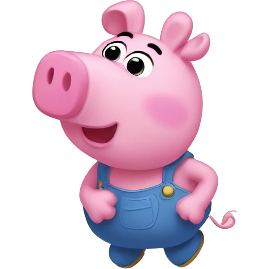 Pepa pig qui boit emoji