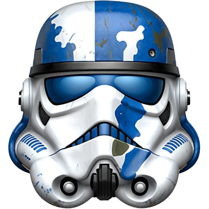 Stormtrooper Helmet in blue camo emoji
